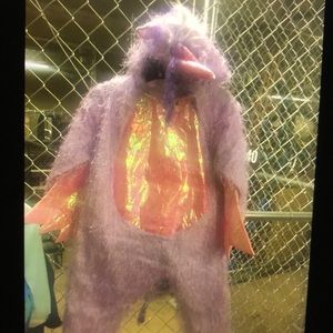 Unicorn purple zip front 3/5 kids